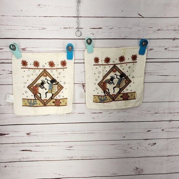 Franco Southwestern Boho Aztec Wash Clothes New Without tags set of 2 - Picture 14 of 14